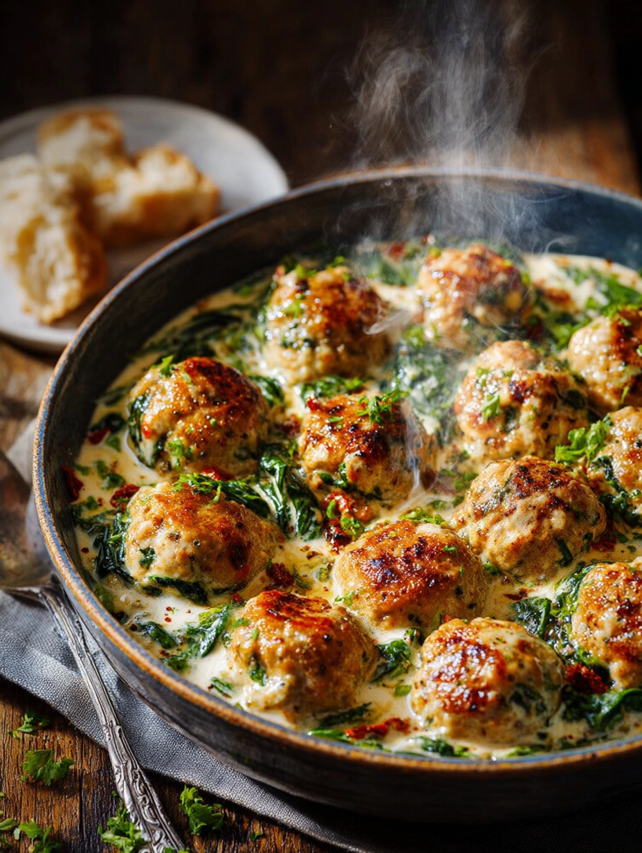 Creamy Spinach Turkey Meatballs: Weeknight Comfort - Image 2