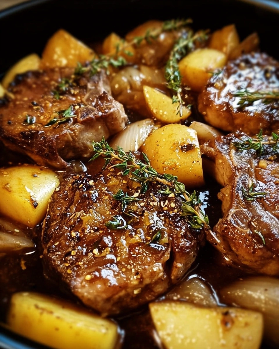 Tender Crock Pot Apple Lamb Chops: A Weeknight Delight - Image 1