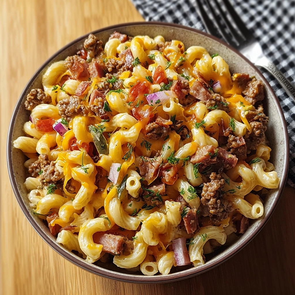 Loaded Turkey Ham Cheeseburger Pasta: A Weeknight Wonder - Image 2