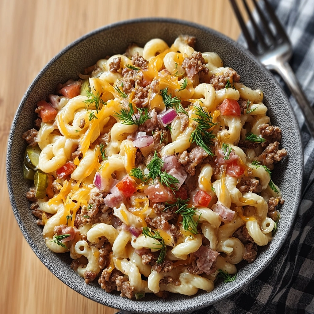 Loaded Turkey Ham Cheeseburger Pasta: A Weeknight Wonder - Image 1