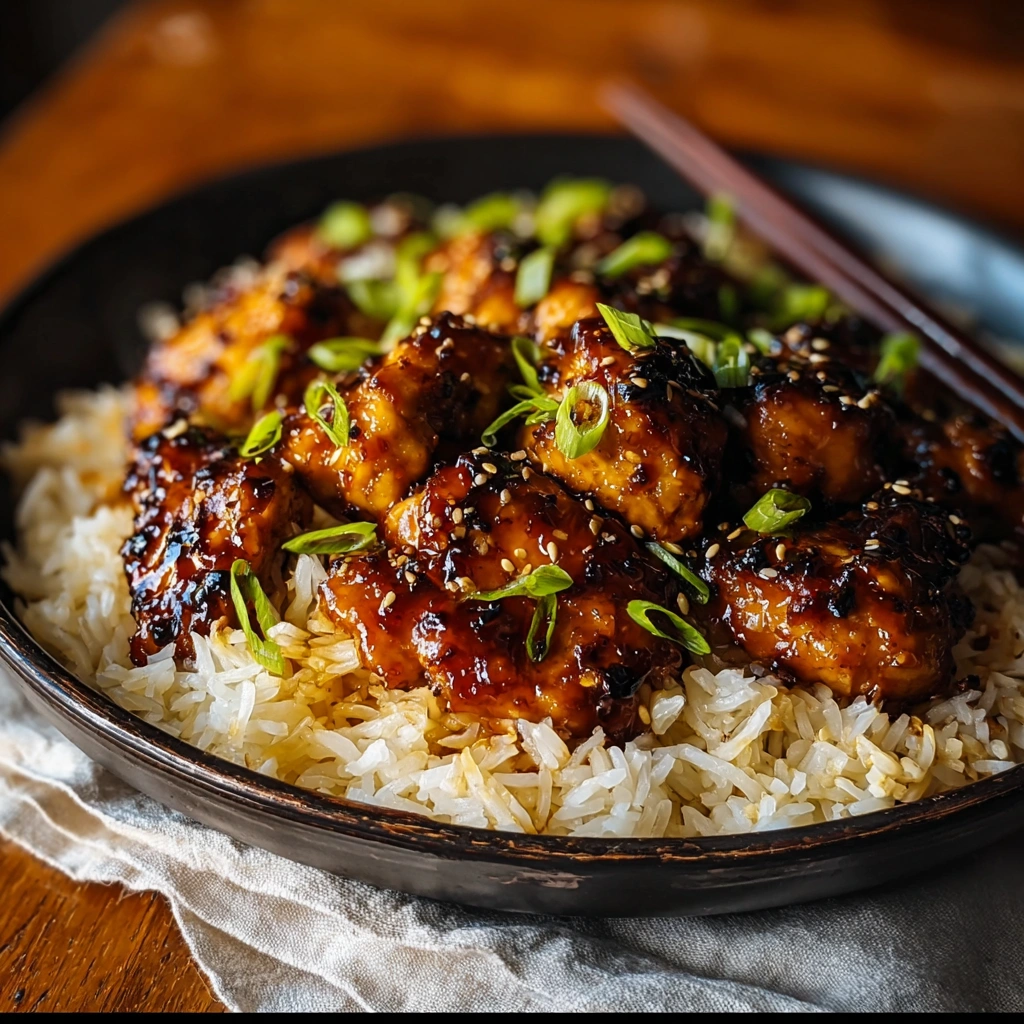 Quick Honey BBQ Chicken Rice: One-Pan Dinner Magic - Image 1