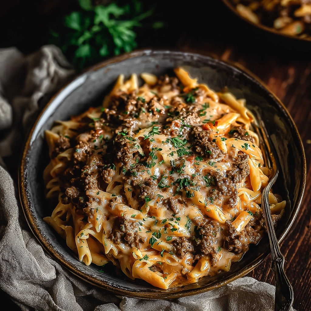 Creamy Beef Pasta: Hearty Weeknight Dinner - Image 1