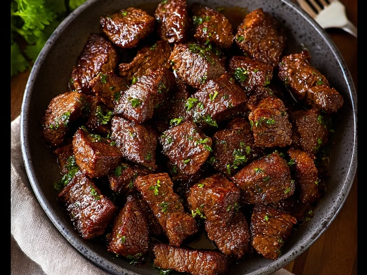Air Fryer Juicy Steak Bites: Succulent & Speedy - Image 1