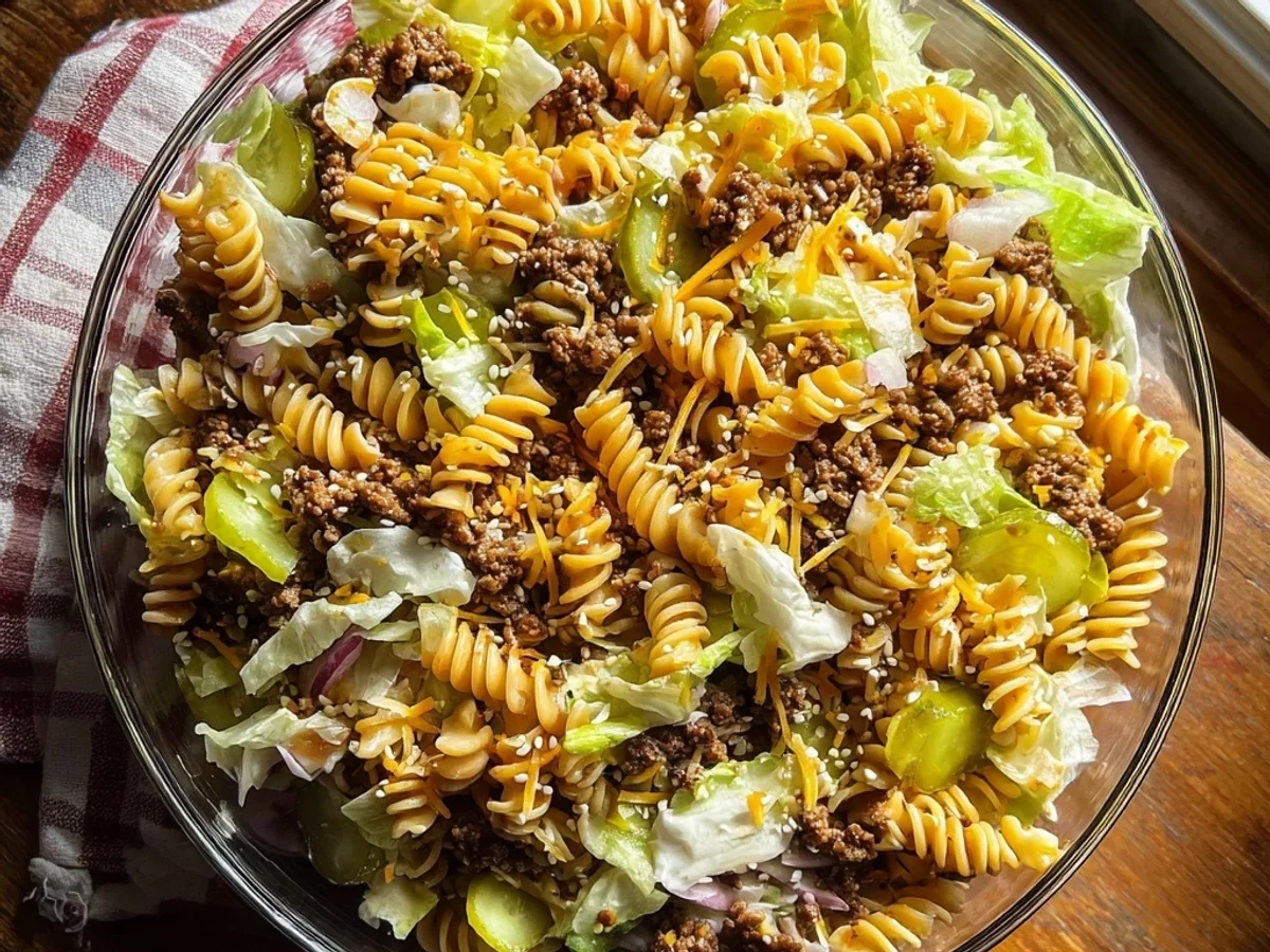 Big Mac Pasta Salad: Tangy, Creamy, and So Satisfying - Image 1