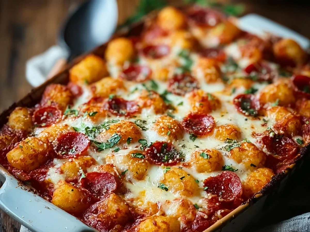 Cheesy Pizza Tot Casserole: A Family Dinner Winner - Image 2