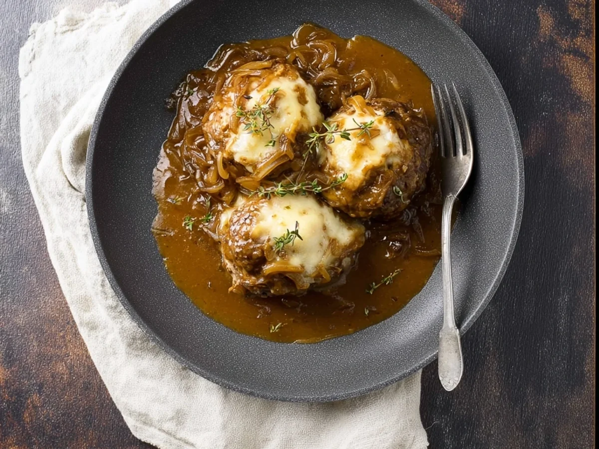 Classic French Onion Salisbury Steak: Rich, Savory Comfort - Image 1