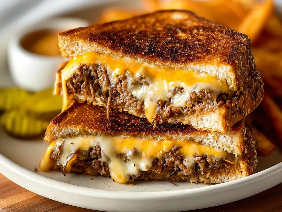 Classic Patty Melt Sandwich: Grilled Onions & Rye - Image 2