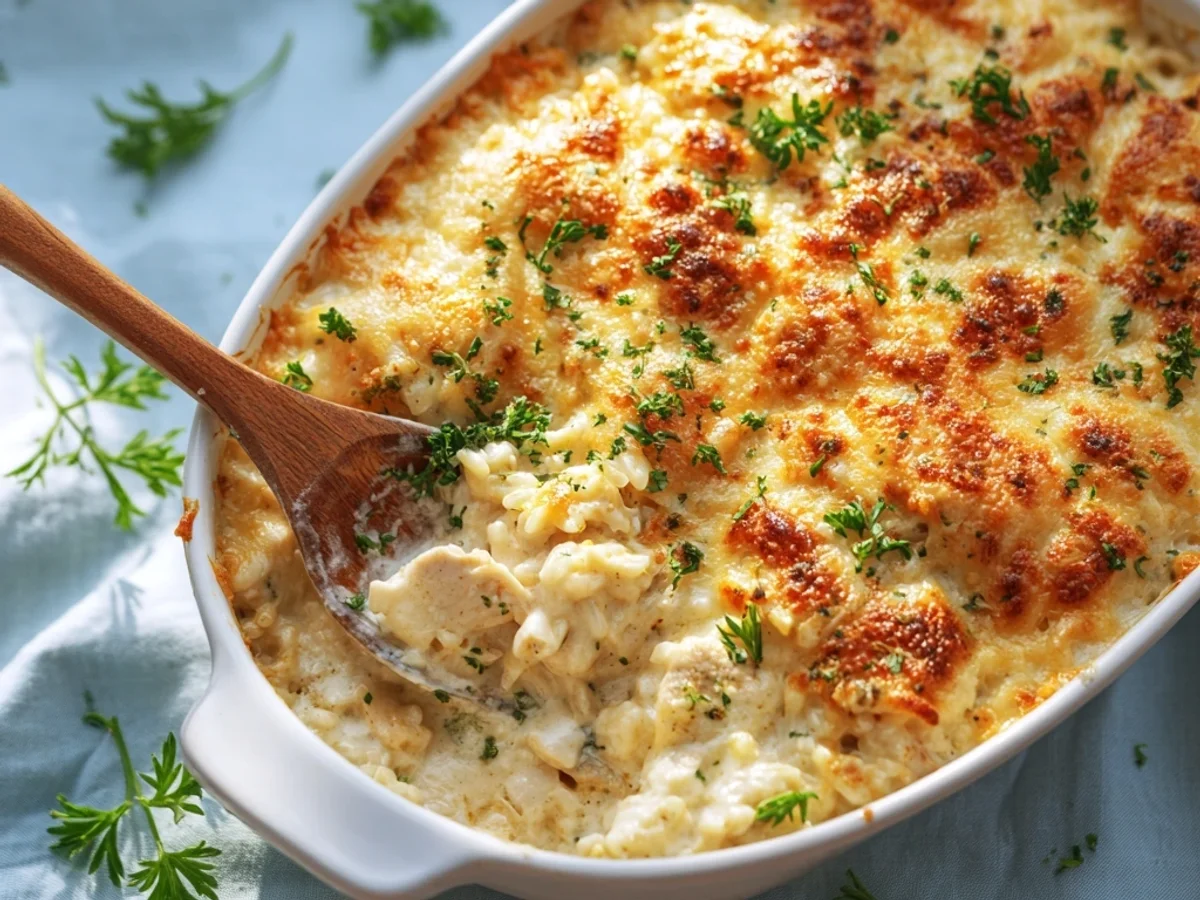 Creamy Angel Chicken Rice Casserole: A Family Favorite - Image 1