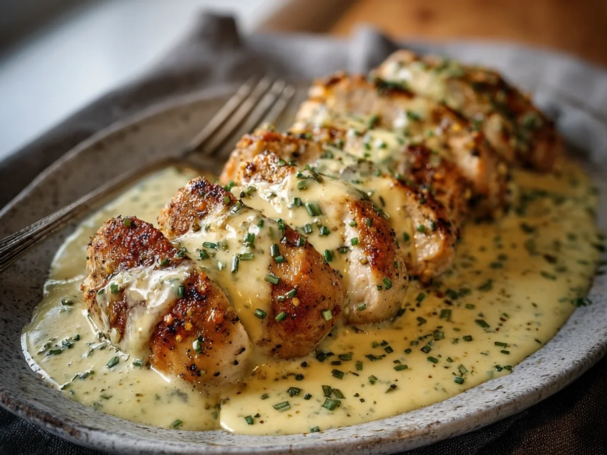 Creamy Baked Caesar Chicken with Parmesan Sauce - Image 2
