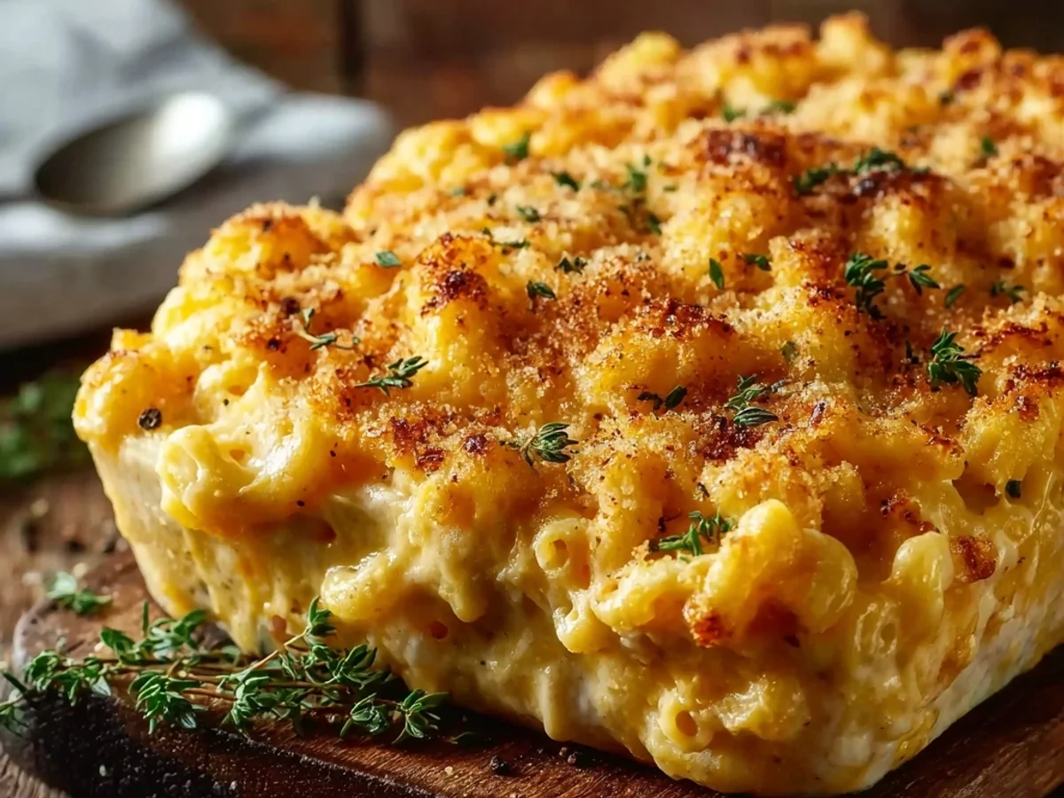 Creamy Baked Mac and Cheese: Golden Crust Delight - Image 2