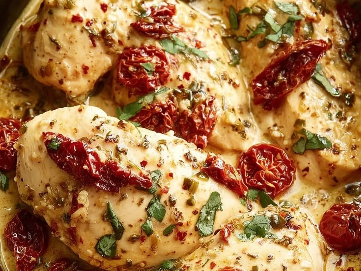 Creamy Dump & Go Crockpot Marry Me Chicken - Image 1