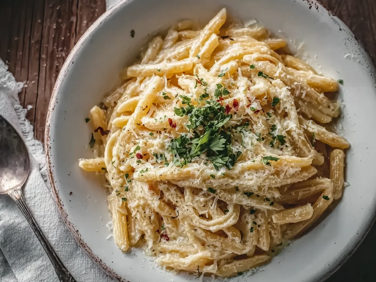 Creamy Garlic Pasta: One Pot Dinner Magic - Image 1