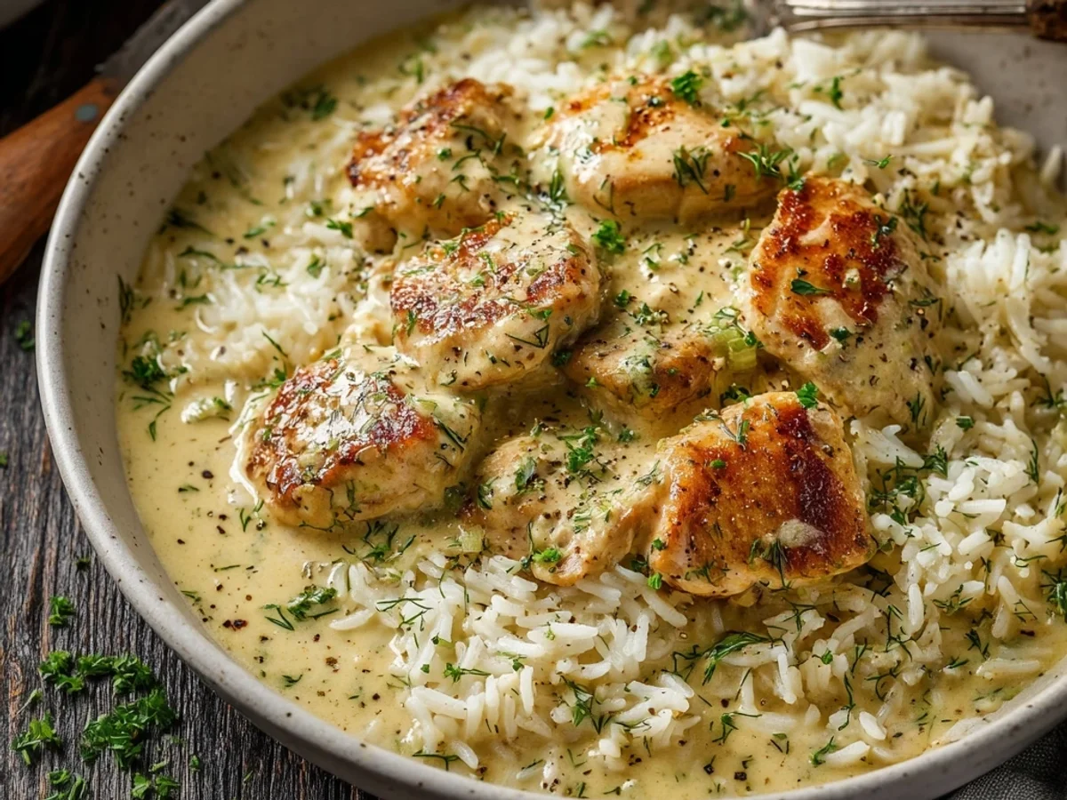 Creamy Herb Chicken & Basmati Rice One-Pan Delight - Image 1