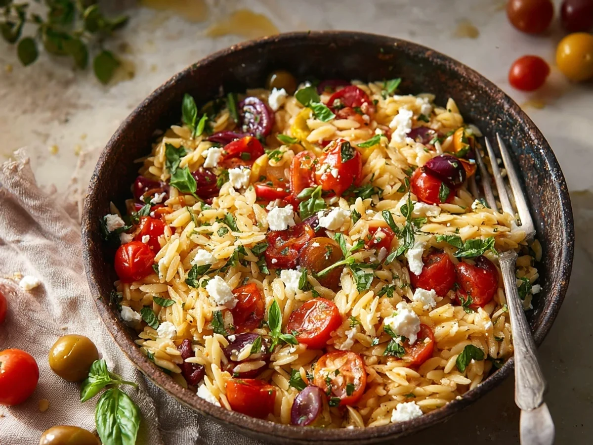 Creamy Orzo with Tomatoes and Feta: A Weeknight Wonder - Image 2