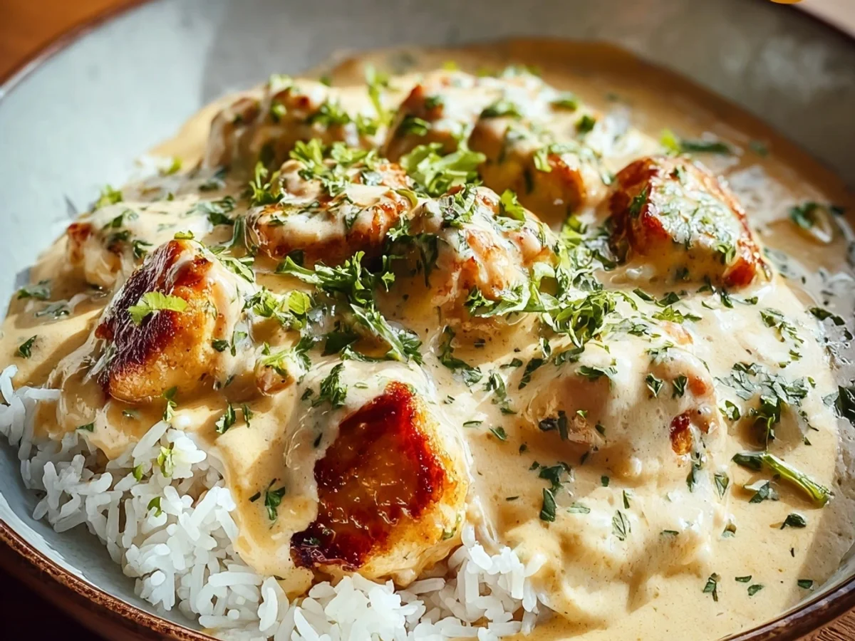Creamy Smothered Chicken & Rice: A Quick Weeknight Meal - Image 1