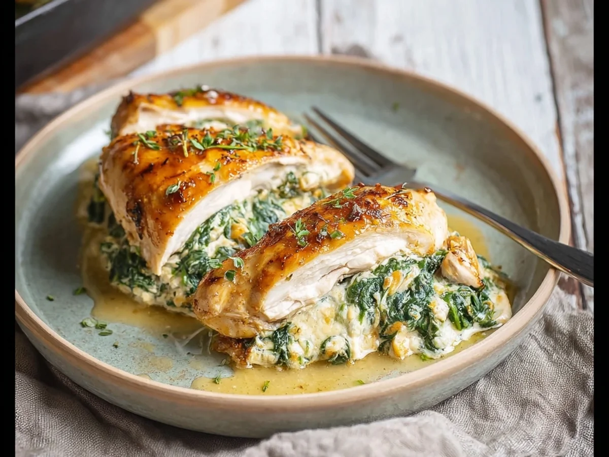 Creamy Spinach Stuffed Chicken Breasts - Image 2