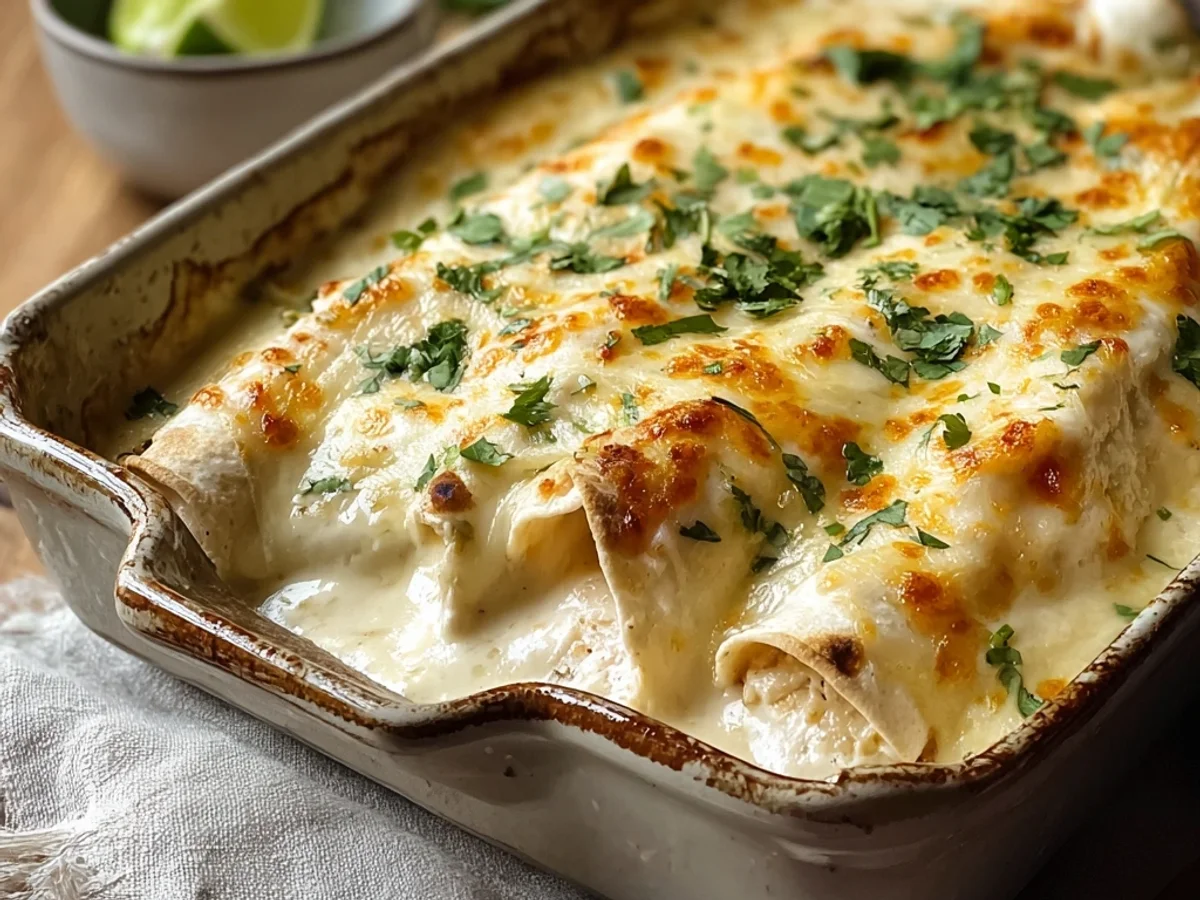 Creamy White Chicken Enchiladas: Easy Weeknight Dinner - Image 2
