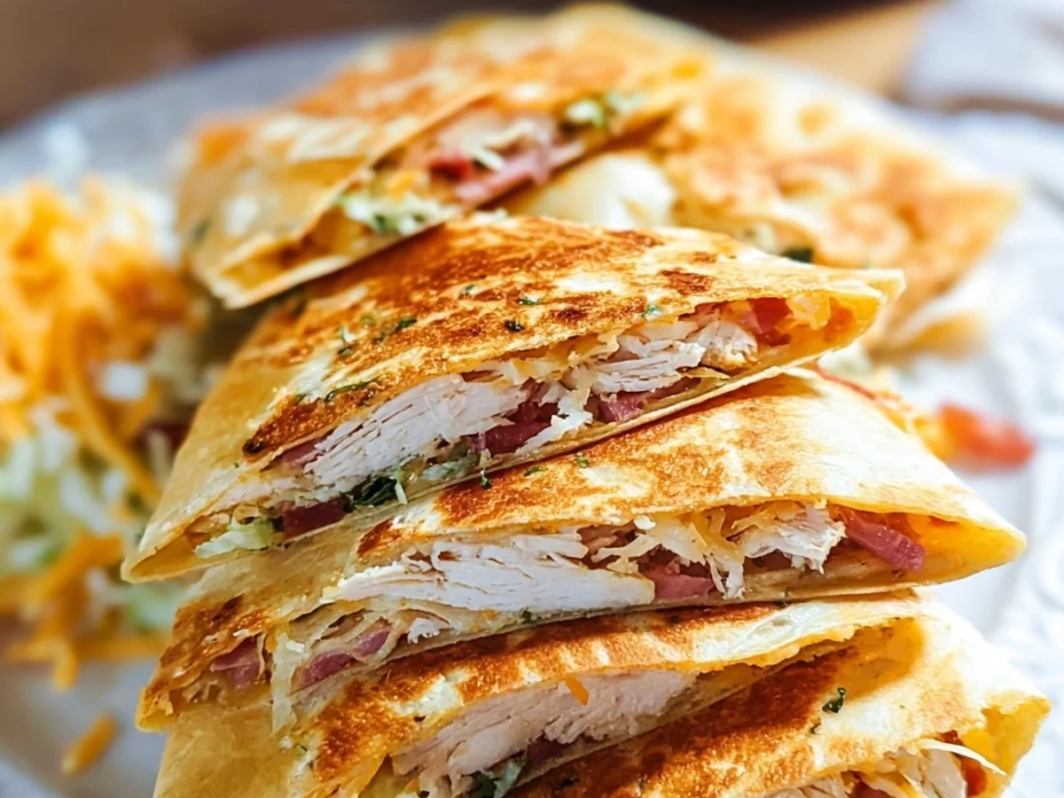 Crispy Air Fryer Chicken Turkey Ham Ranch Crunchwrap - Image 1