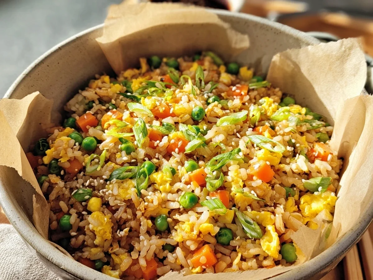 Crispy Air Fryer Fried Rice: Quick Weeknight Meal - Image 1