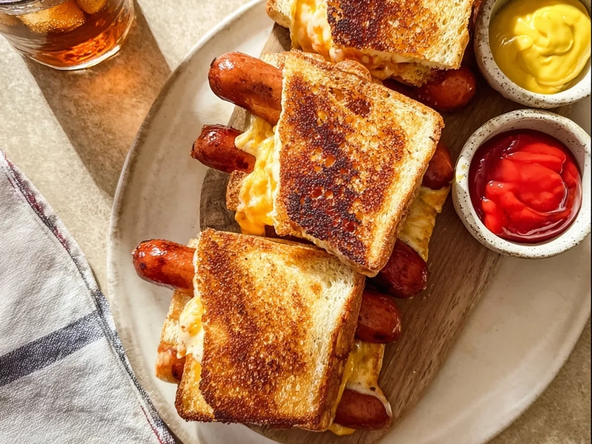 Crispy Air Fryer Grilled Cheese Hot Dogs - Image 2