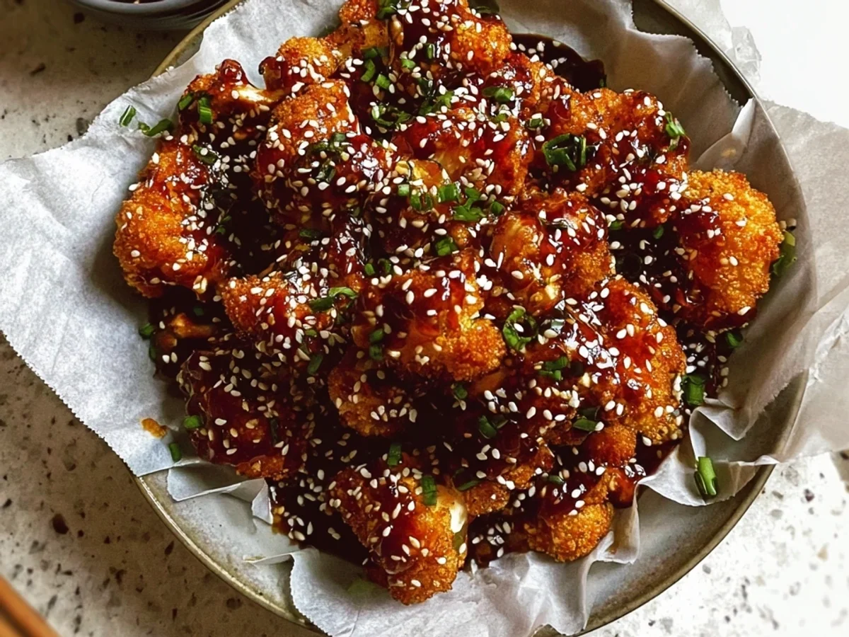 Crispy Air Fryer Sesame Cauliflower Wings: A Vegan Delight - Image 1