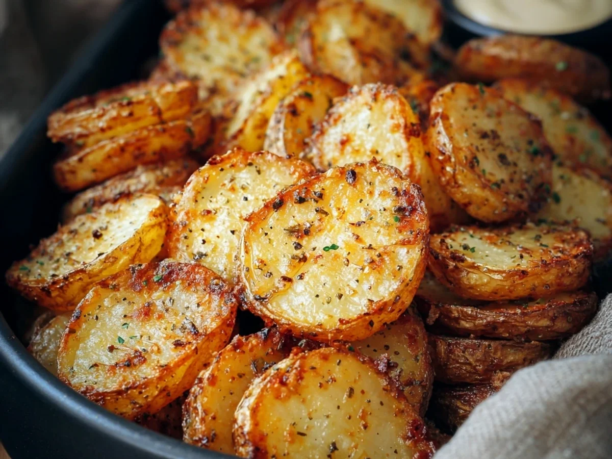 Crispy Air Fryer Sliced Potatoes: Quick Side Dish - Image 1