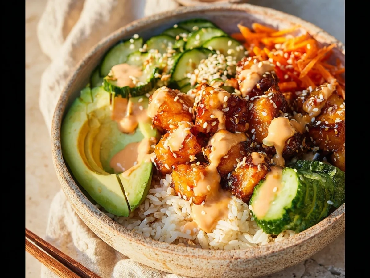 Crispy Bang Bang Salmon Bites Bowls: Weeknight Wonder - Image 1