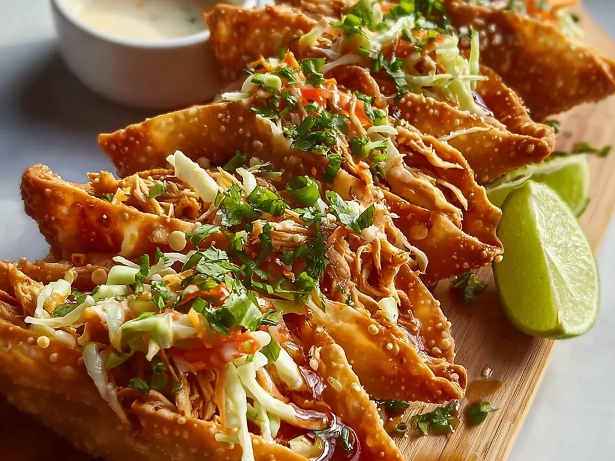 Crispy Chicken Wonton Tacos: A Weeknight Win - Image 1