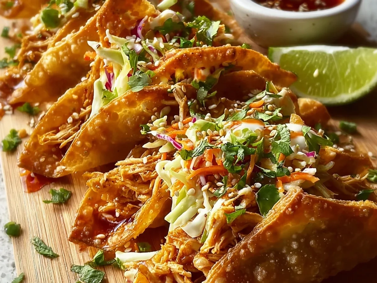 Crispy Chicken Wonton Tacos: A Weeknight Win - Image 2