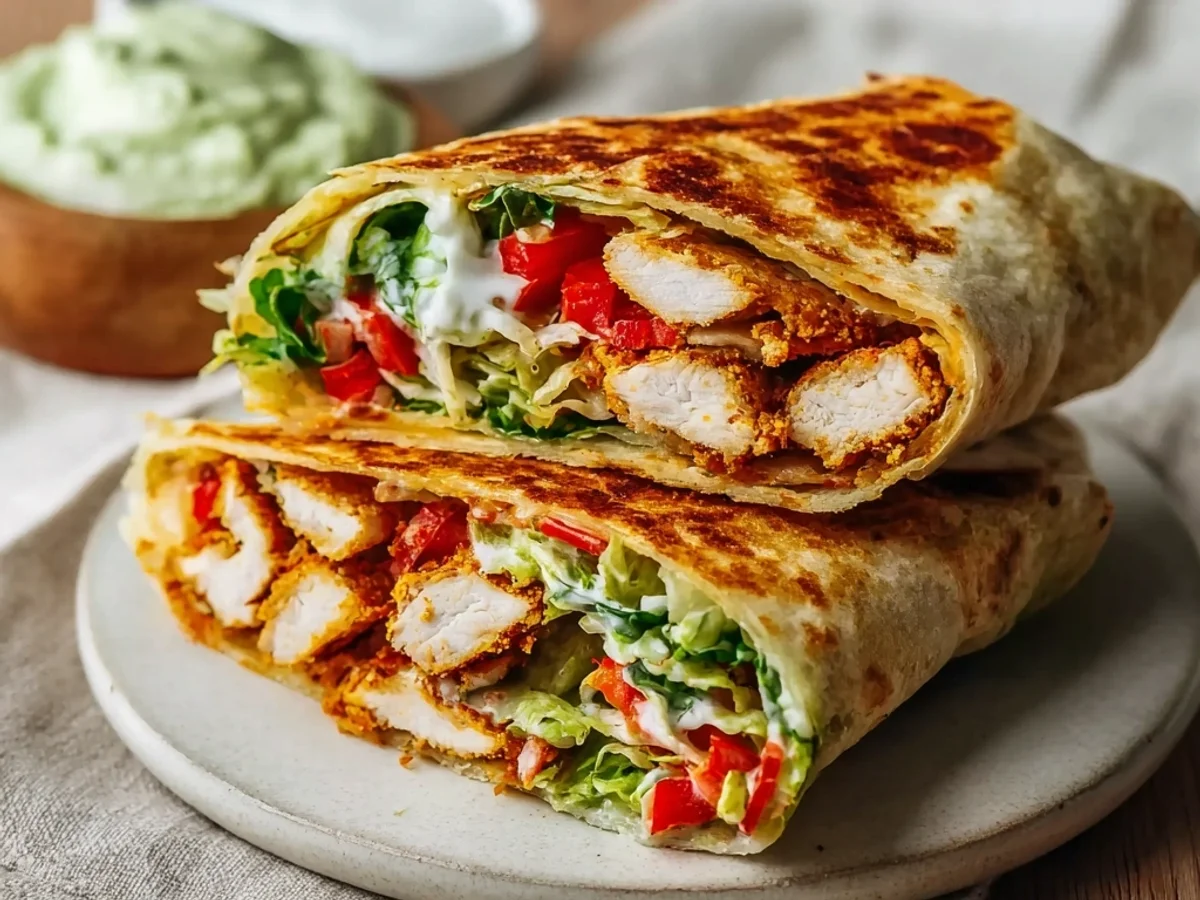 Crispy Healthy Chicken Crunch Wrap: Quick & Flavorful - Image 2