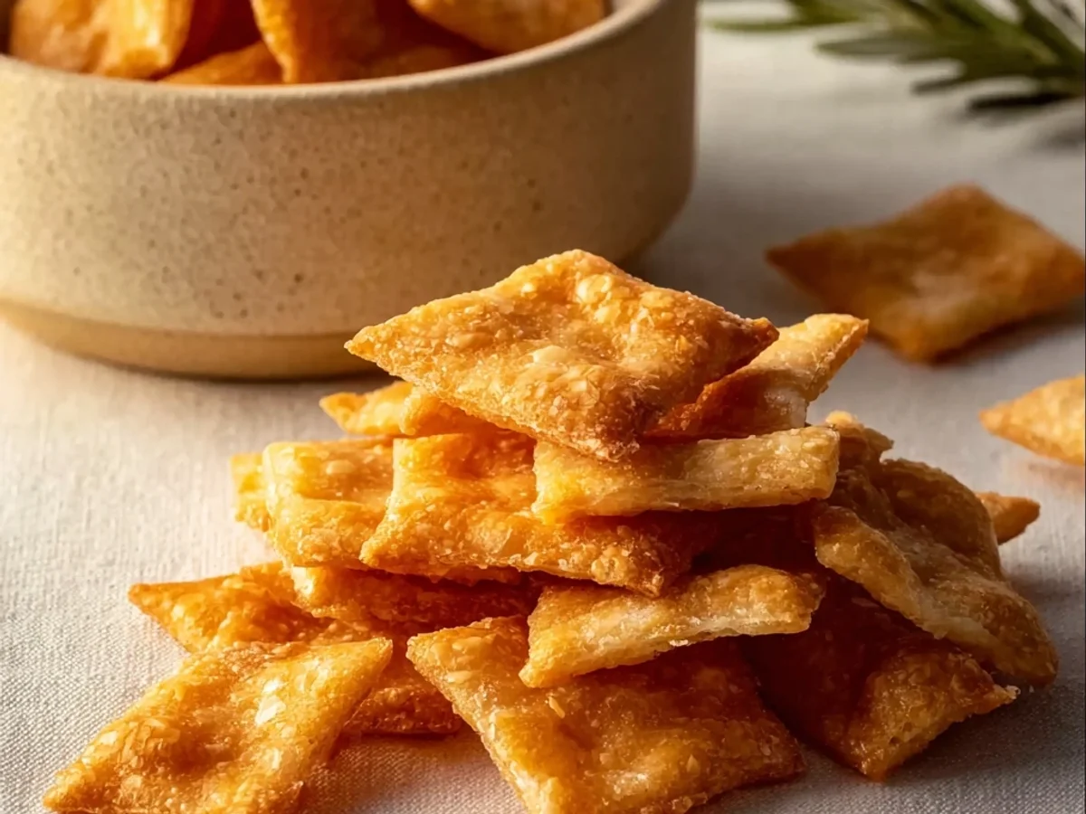 Crispy Homemade Cheese Crackers: A Snack Time Favorite - Image 1