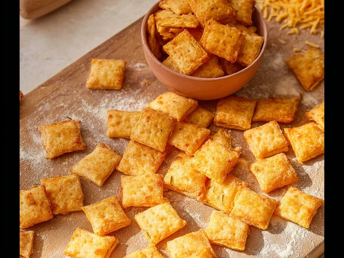 Crispy Homemade Cheez Its: Buttery, Salty Crackers - Image 2