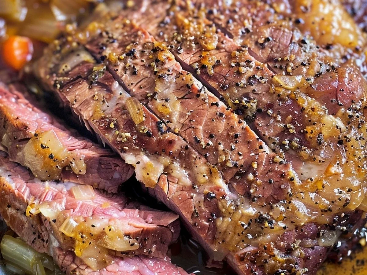 Crispy Slow Cooker Corned Beef with Tangy Glaze - Image 1