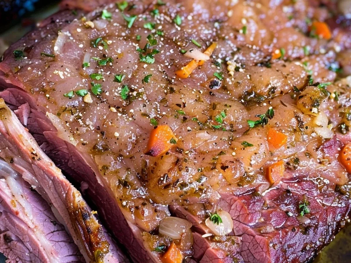 Crispy Slow Cooker Corned Beef with Tangy Glaze - Image 2