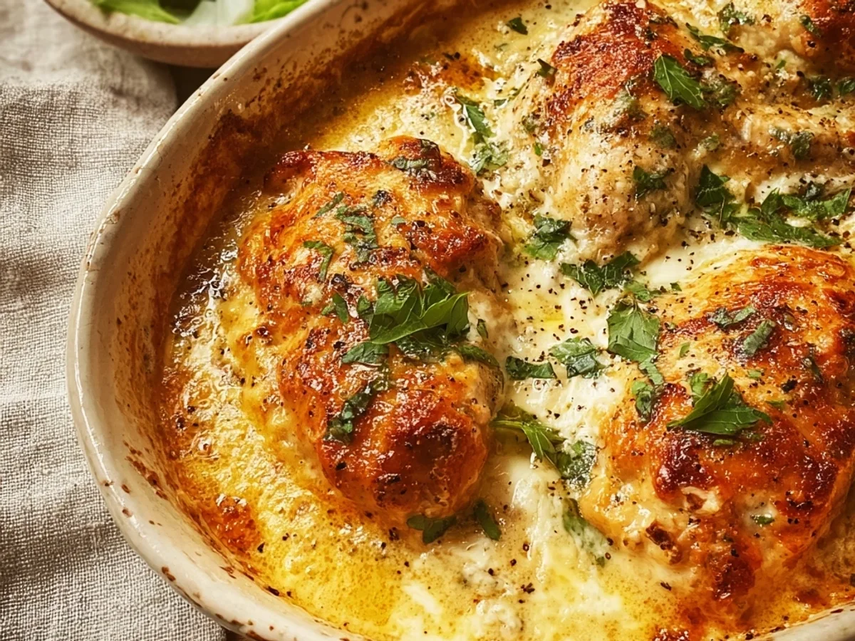 Easy Baked Ricotta Chicken: Tender, Creamy Weeknight Dinner - Image 1