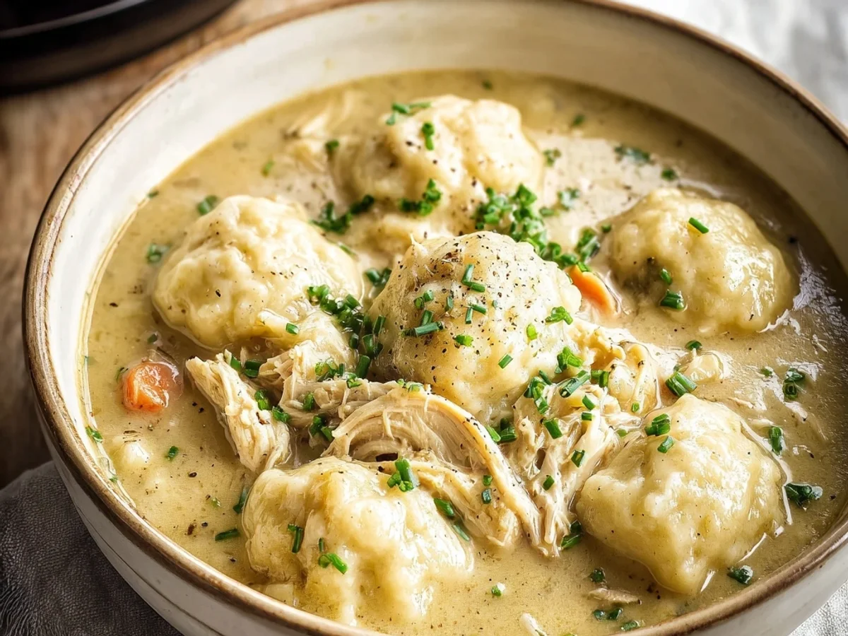 Easy Crockpot Chicken & Dumplings: Tender - Image 2