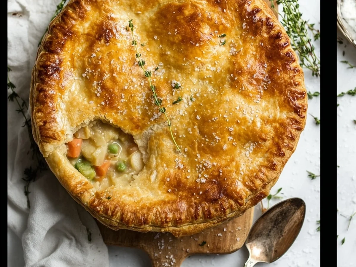 Easy Homemade Pot Pie: Classic Chicken Comfort - Image 1