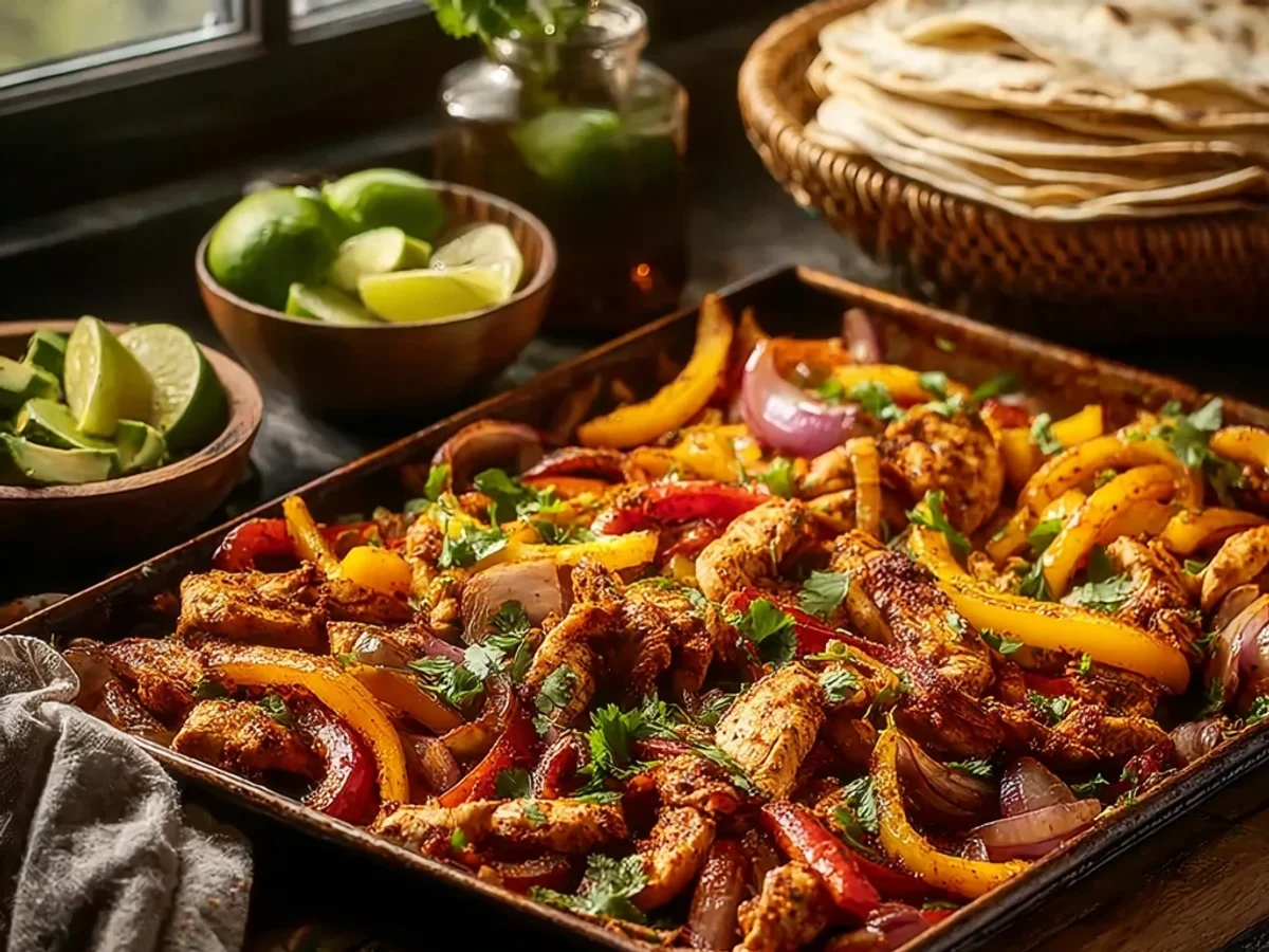 Easy Sheet Pan Chicken Fajitas: Zesty One-Pan Dinner - Image 2
