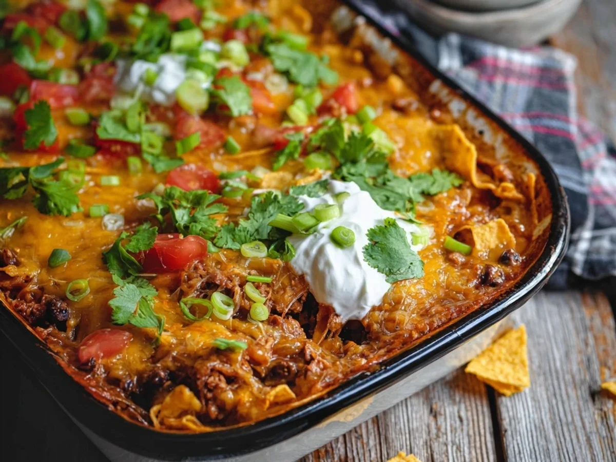 Easy Walking Taco Casserole Recipe: Simple Weeknight Dinner - Image 1