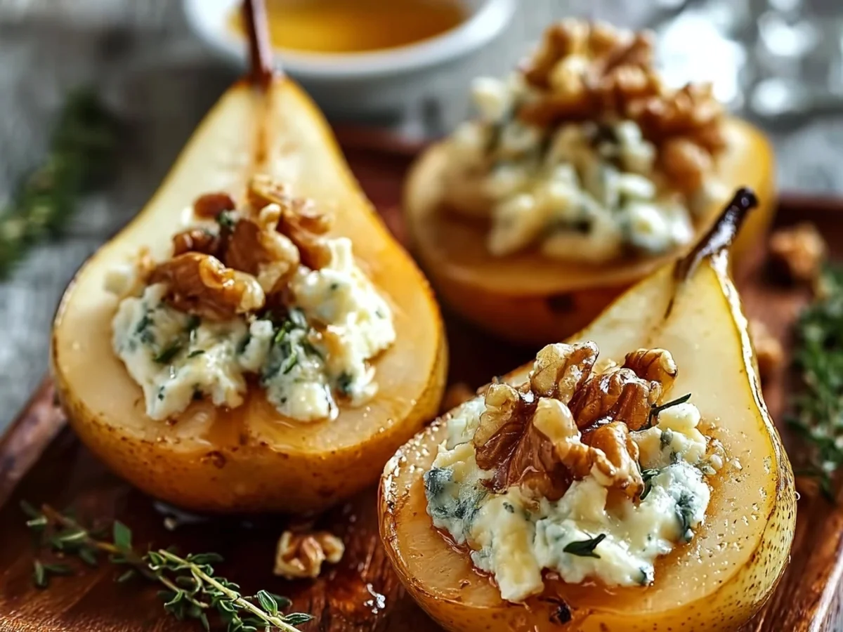 Elegant Blue Cheese Stuffed Pears: A Simple Delight - Image 2