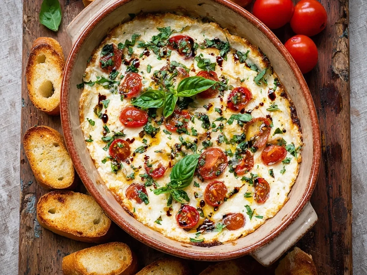 Fresh Caprese Dip: Easy Appetizer Recipe - Image 1