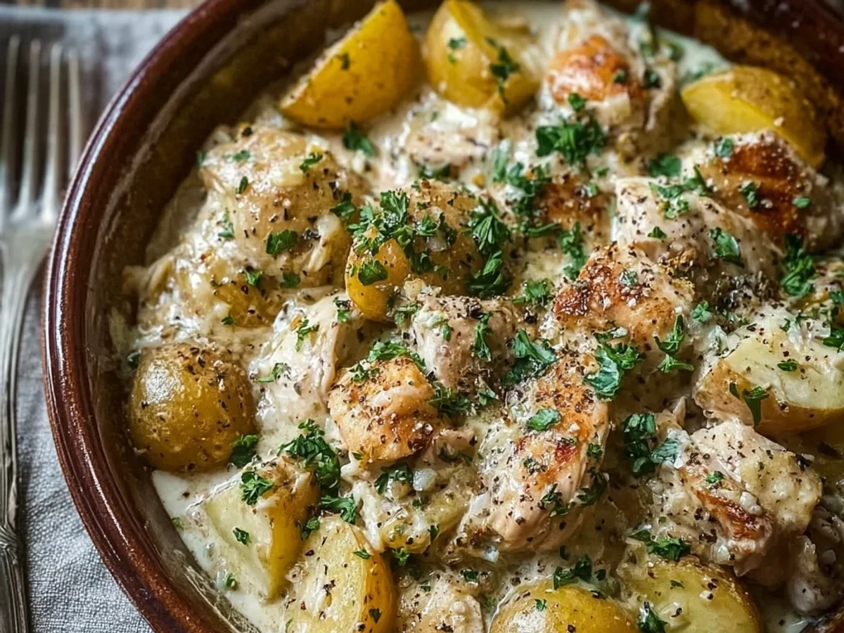 Garlic Parmesan Crockpot Chicken & Potatoes: Tender & Savory - Image 2