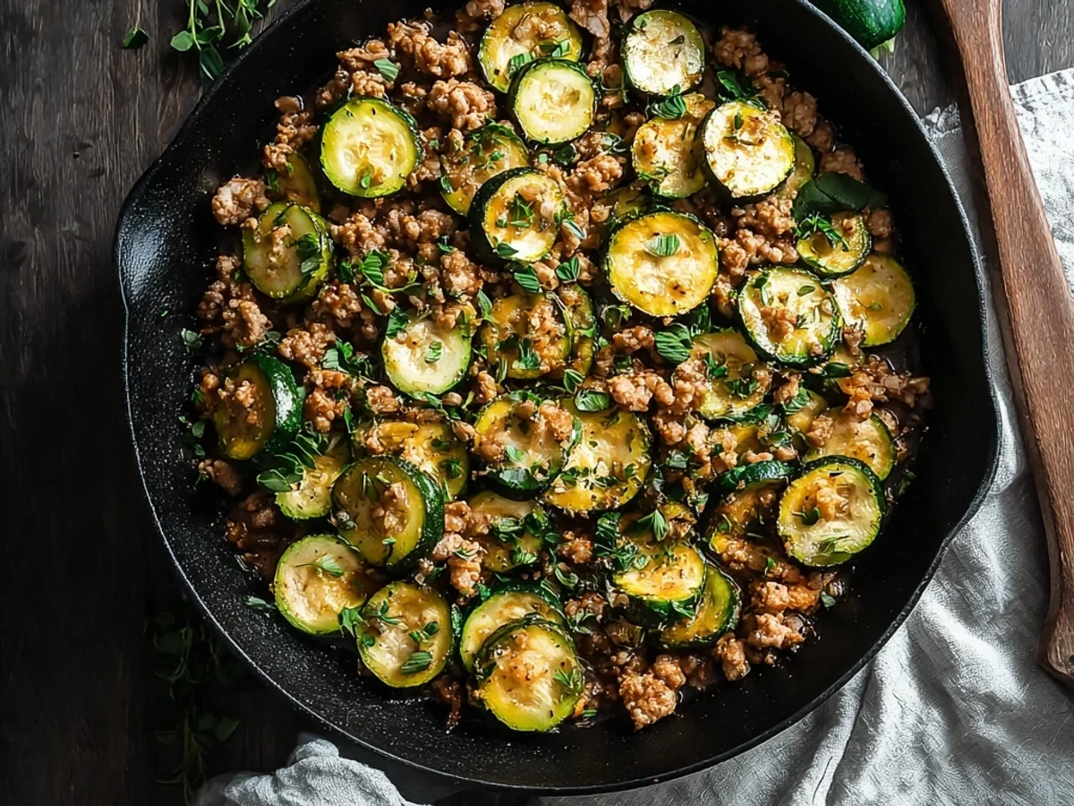 Ground Turkey Zucchini Skillet: Quick Dinner - Image 2
