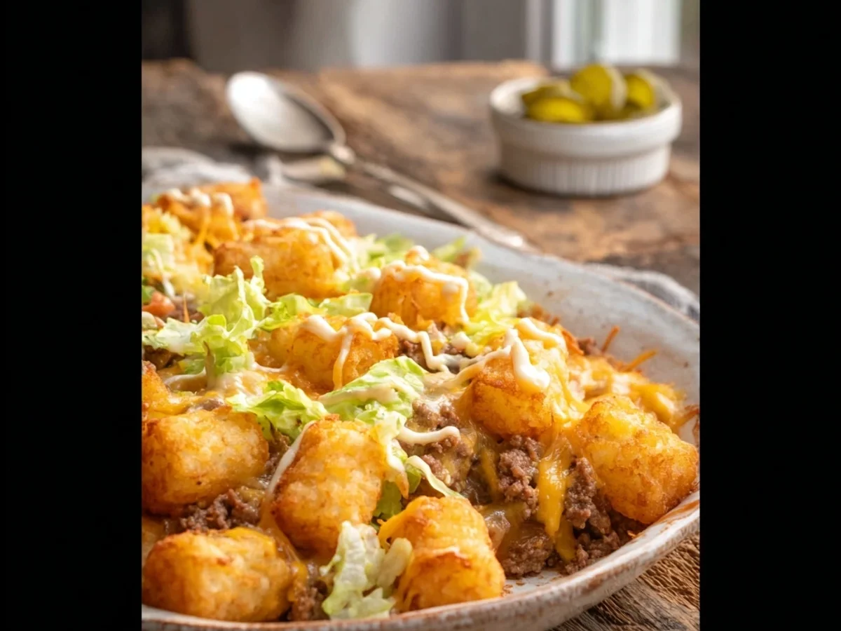 Hearty Big Mac Tater Tot Casserole for Weeknights - Image 1