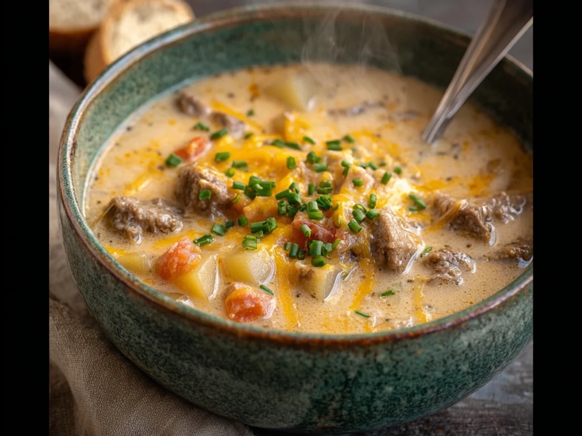 Hearty Cheesy Beef Soup: Rich & Satisfying Comfort - Image 2