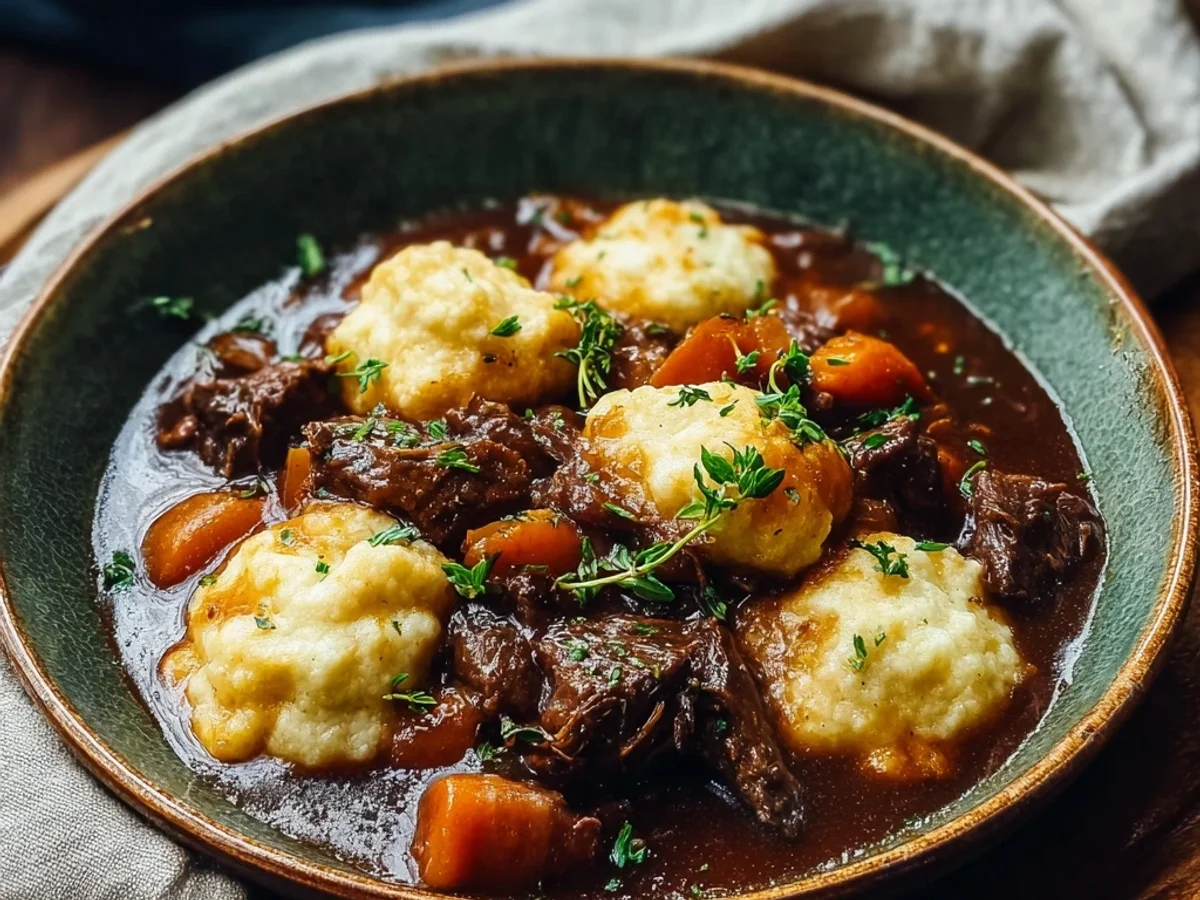 Hearty Classic Beef Stew & Dumplings Recipe - Image 2