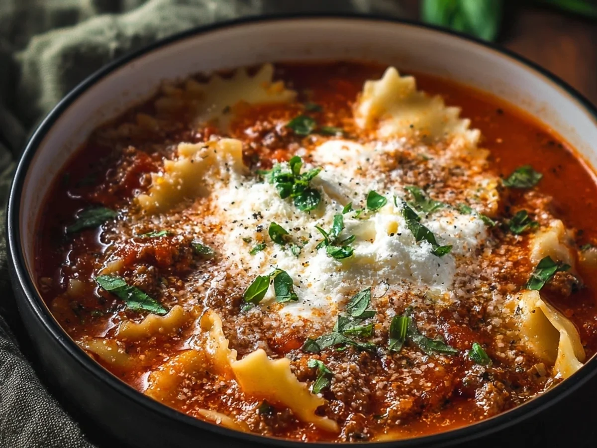 Hearty Crockpot Lasagna Soup: Simple Weeknight Comfort - Image 1