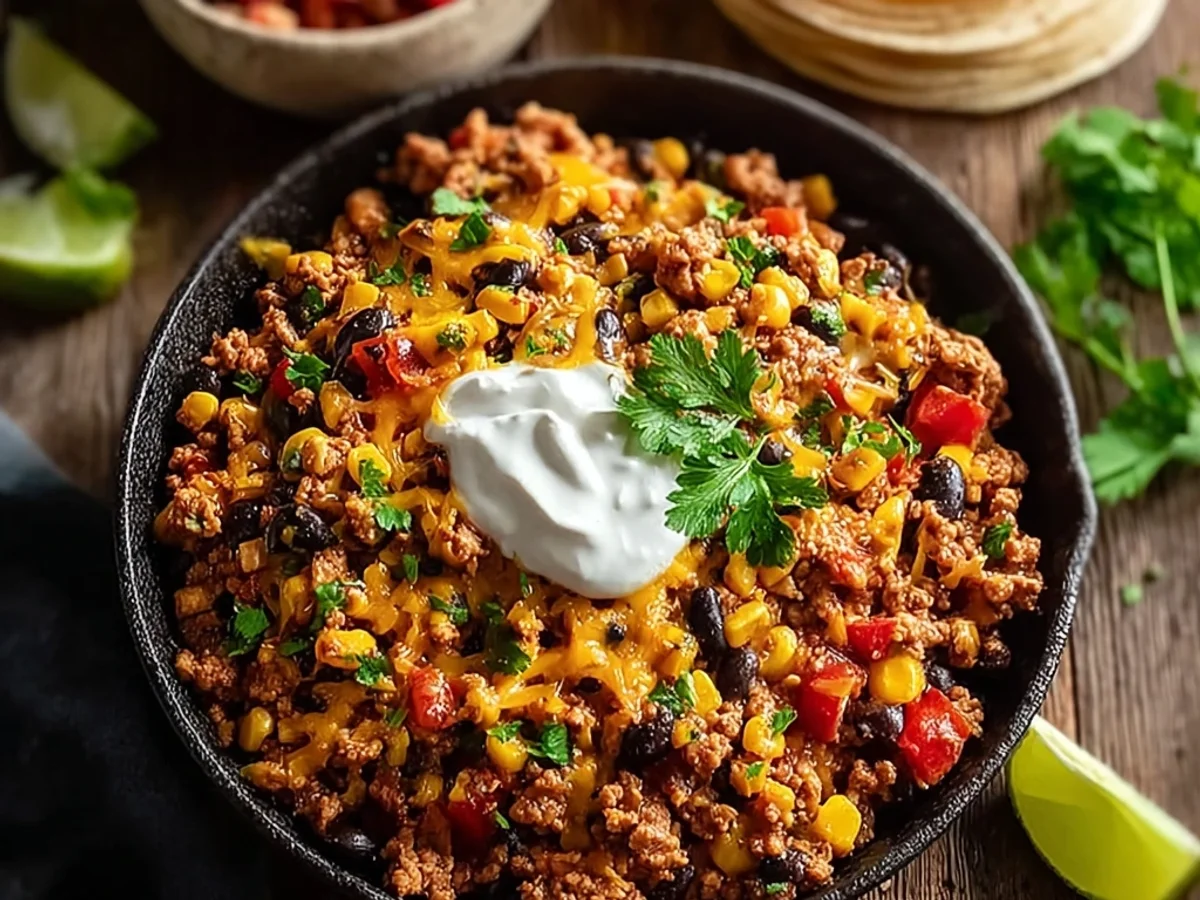 Hearty Ground Turkey Taco Skillet for Busy Nights - Image 2