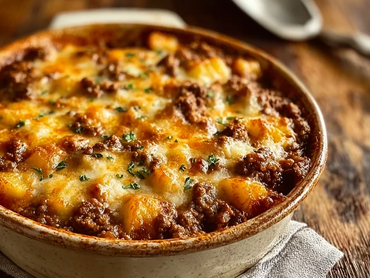 Hearty Hobo Casserole with Ground Beef: Easy Dinner - Image 1