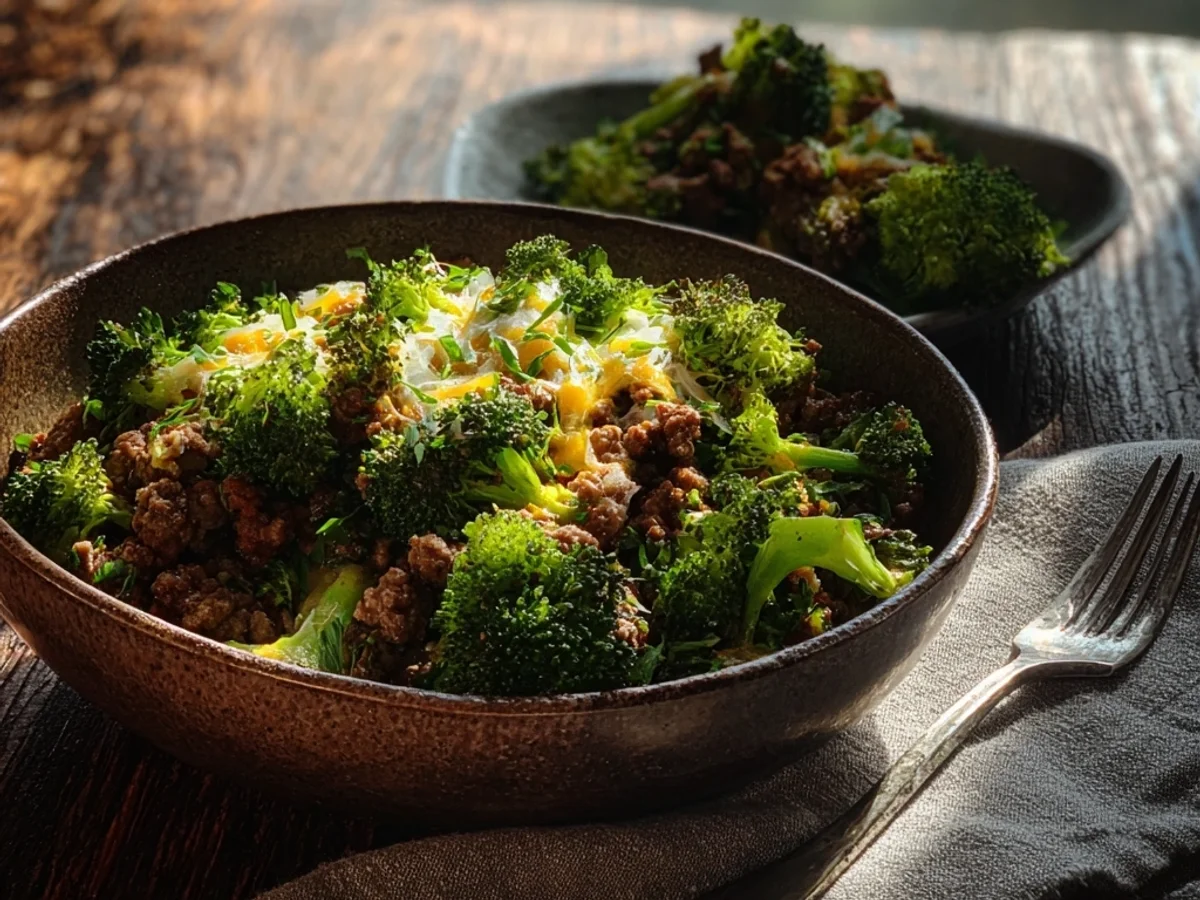 Hearty Keto Hamburger Broccoli Skillet - Image 2